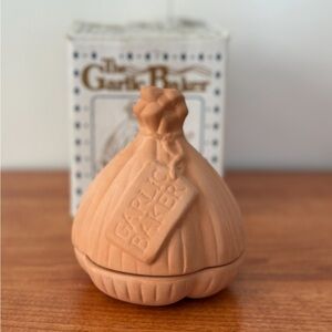 Vintage Terracotta Garlic Baker